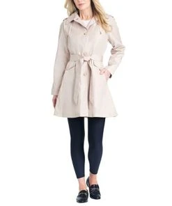 Kate Spade New York Women's Single-Breasted Raglan-Sleeve Trench Coat -CeCe cloth-shop 23894727 fpx