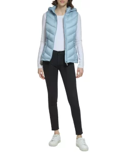 Charter Club Women's Packable Hooded Puffer Vest, Created For Macy's -CeCe cloth-shop 23909621 fpx