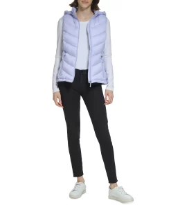 Charter Club Women's Packable Hooded Puffer Vest, Created For Macy's -CeCe cloth-shop 23909628 fpx