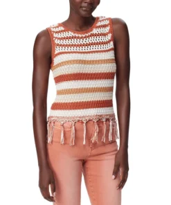 Sam Edelman Women's Fynn Crochet Sleeveless Tank Top