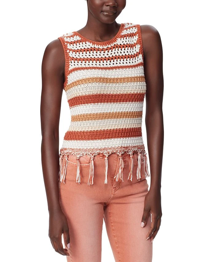 Sam Edelman Women's Fynn Crochet Sleeveless Tank Top 1 Sam Edelman Women's Fynn Crochet Sleeveless Tank Top