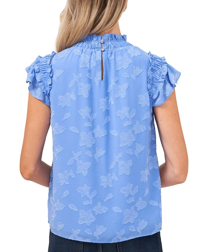CeCe Ruffled Flutter Sleeve Blouse Top 4 CeCe Ruffled Flutter Sleeve Blouse Top - Image 4