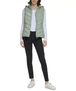 Charter Club Women's Packable Hooded Puffer Vest, Created For Macy's -CeCe cloth-shop 24054552 fpx