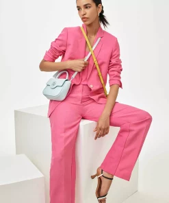 Anne Klein Women's Linen-Blend One-Button Blazer 8 Anne Klein Women's Linen-Blend One-Button Blazer -CeCe cloth-shop 24057441 fpx