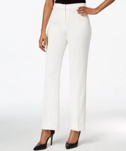 Kasper Straight-Leg Modern Crepe Dress Pants