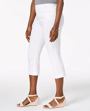 JM Collection Embellished Pull-On Capri Pants, Created For Macy's 3 JM Collection Embellished Pull-On Capri Pants, Created For Macy's - Image 3