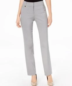 JM Collection Regular And Short Length Curvy-Fit Straight-Leg Pants, Created For Macy's