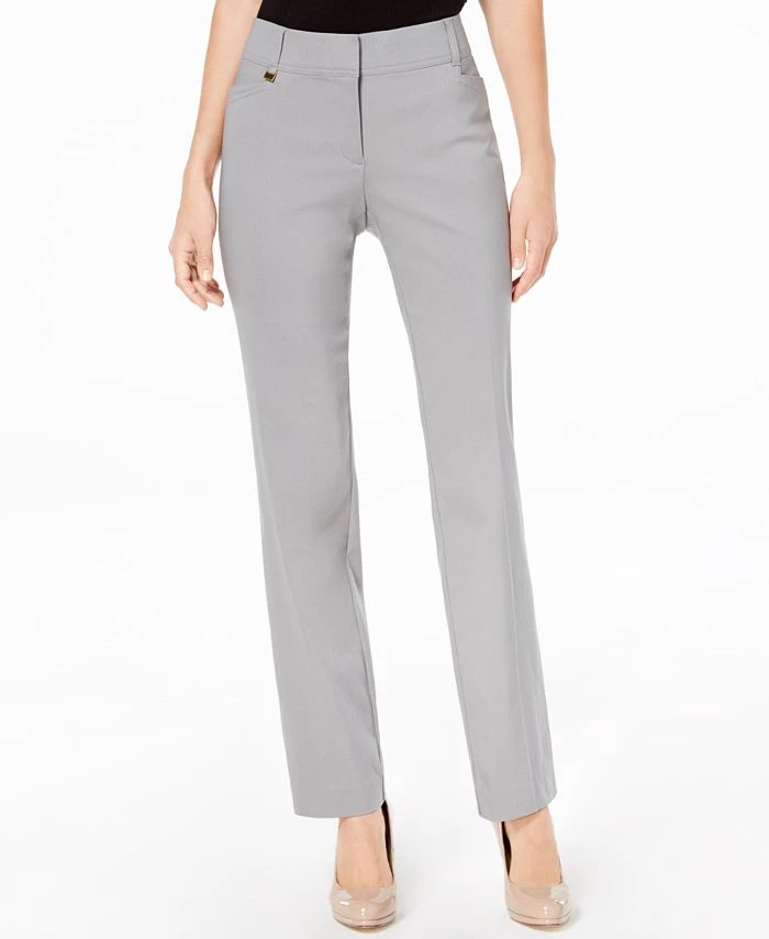 JM Collection Regular And Short Length Curvy-Fit Straight-Leg Pants, Created For Macy's 1 JM Collection Regular And Short Length Curvy-Fit Straight-Leg Pants, Created For Macy's