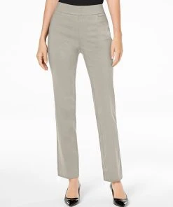 JM Collection Pull-On Tummy Control Straight Leg Pants, Created For Macy's