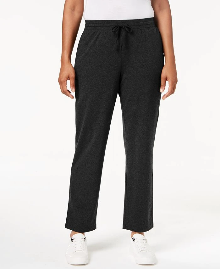Karen Scott High-Rise Pull-On Knit Pants, Created For Macy's 1 Karen Scott High-Rise Pull-On Knit Pants, Created For Macy's