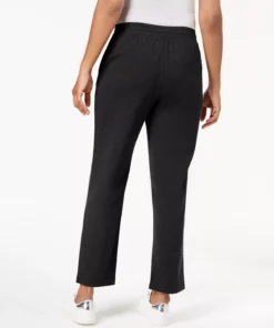 Karen Scott Port Drawstring Straight-Leg Pants, Created For Macy's -CeCe cloth-shop 9868326 fpx